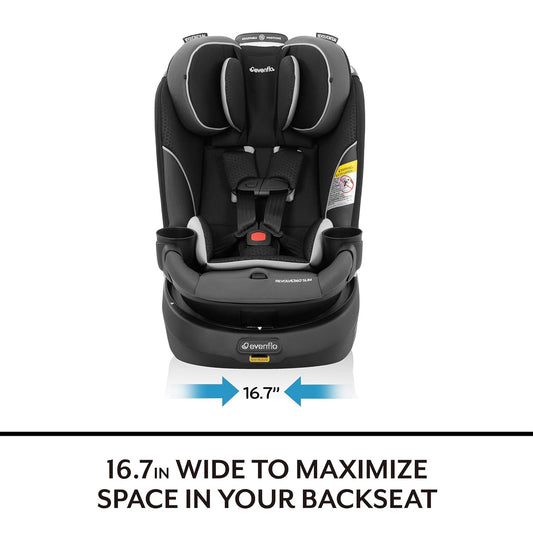 Gold Revolve360 Slim 2-In-1 Rotational Car Seat with Sensorsafe (Obsidian Black)