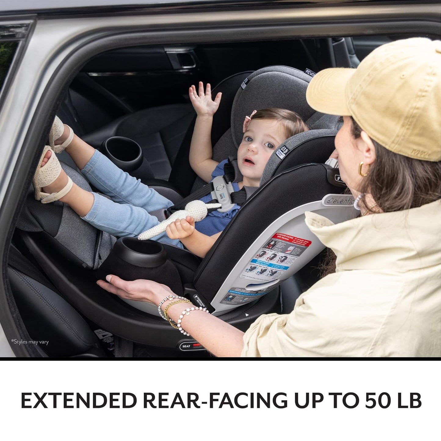 Gold Revolve360 Extend All-In-One Rotational Car Seat with Sensorsafe (Opal Pink)