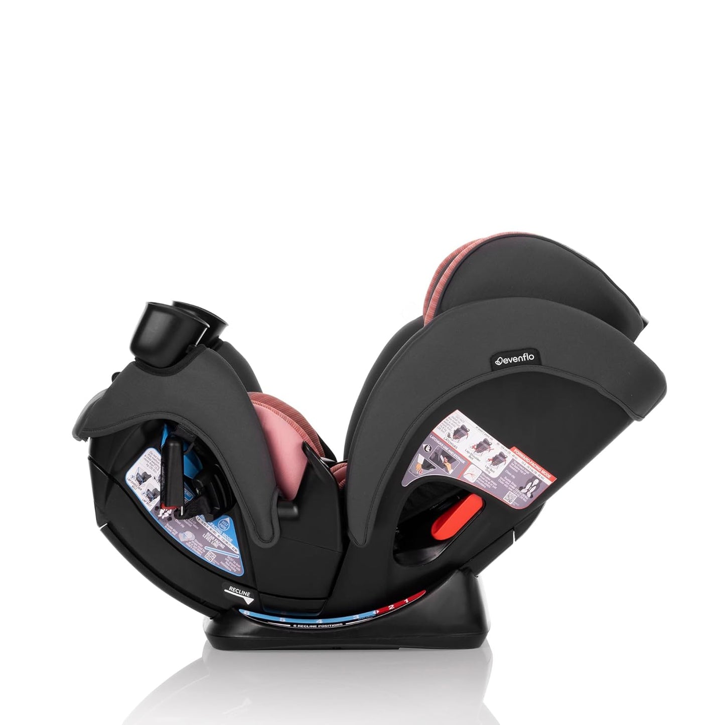 All4Stages Slim 4-In-1 Convertible Car Seat (Sanibel Pink)