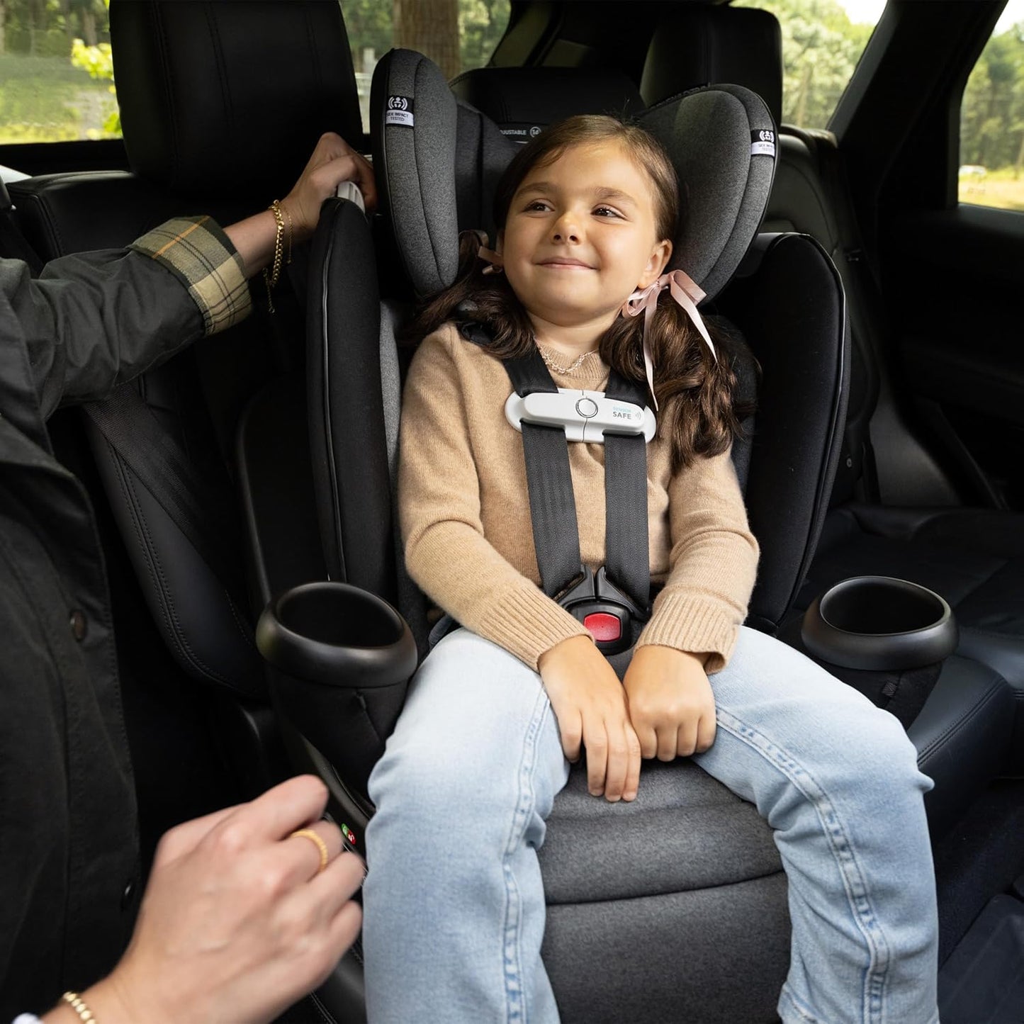 Gold Revolve360 Extend All-In-One Rotational Car Seat with Sensorsafe (Moonstone Gray)