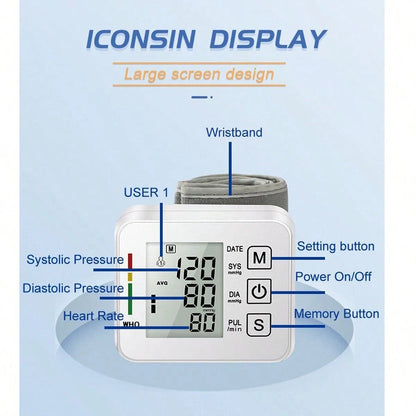Sale OFF - Electronic Wrist Blood Pressure LCD Monitor