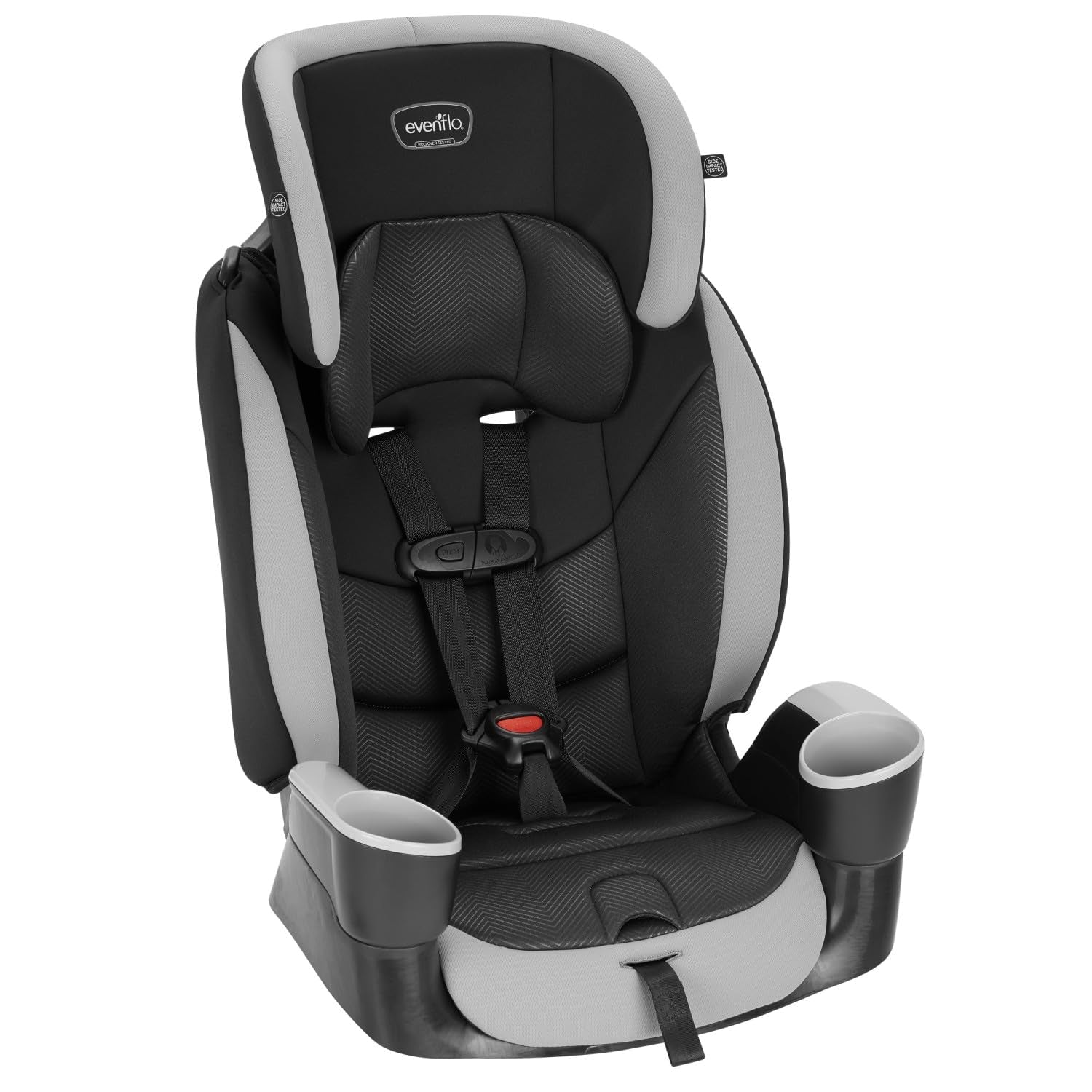 High-Back Booster Car Seat with Harness, 22 to 110Lbs, Maestro Sport, Granite Gray