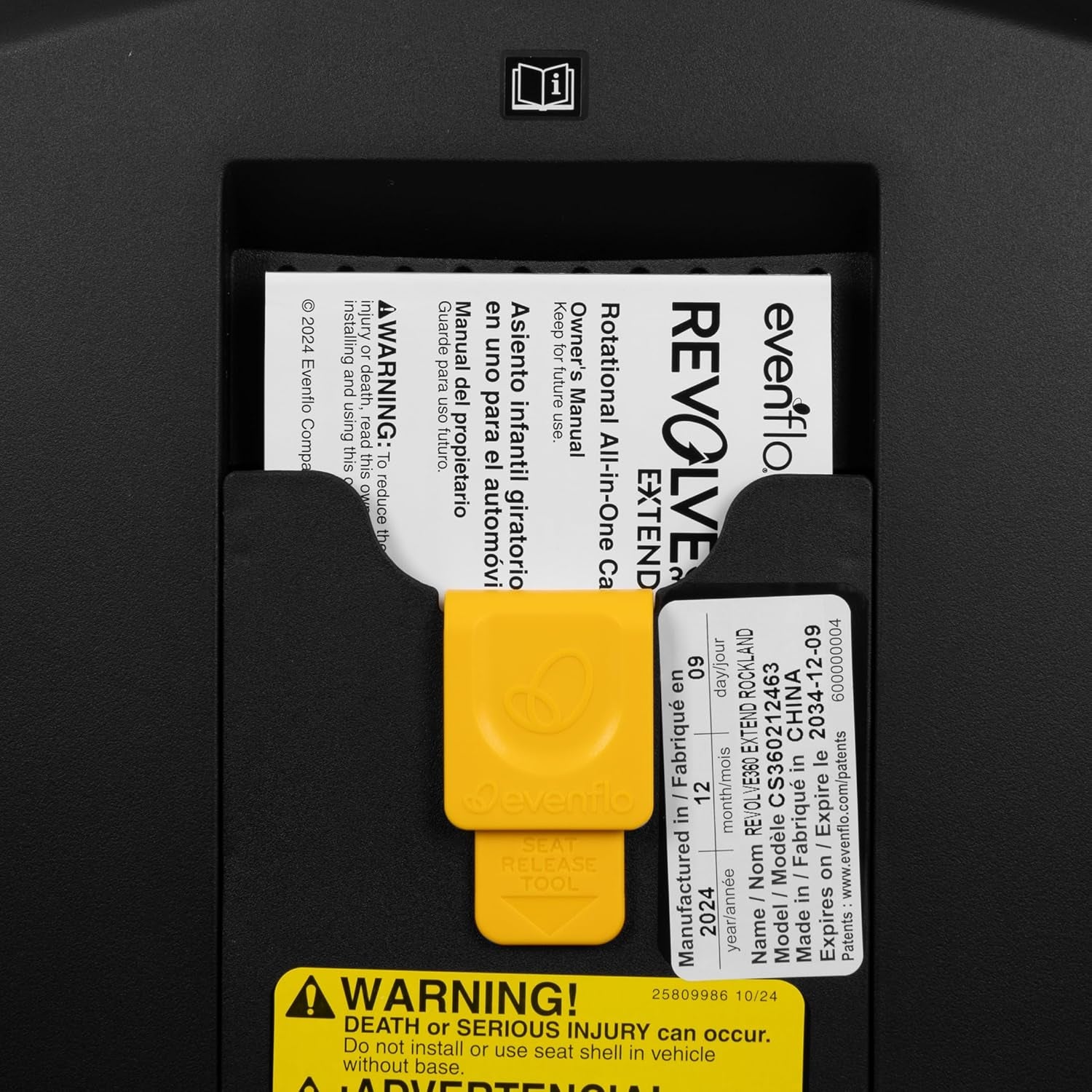 Gold Revolve360 Extend All-In-One Rotational Car Seat with Sensorsafe (Moonstone Gray)