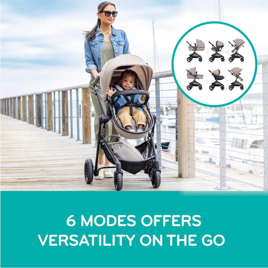 Pivot Modular Travel System with Litemax Infant Car Seat (Casual Gray)
