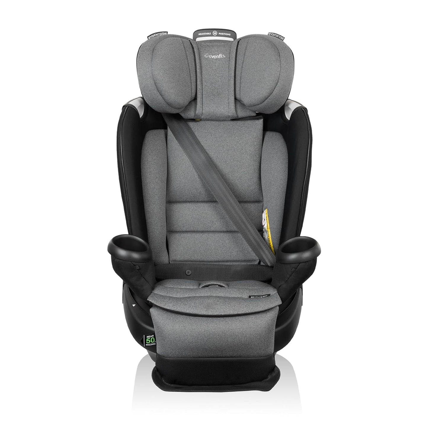Gold Revolve360 Extend All-In-One Rotational Car Seat with Sensorsafe (Moonstone Gray)