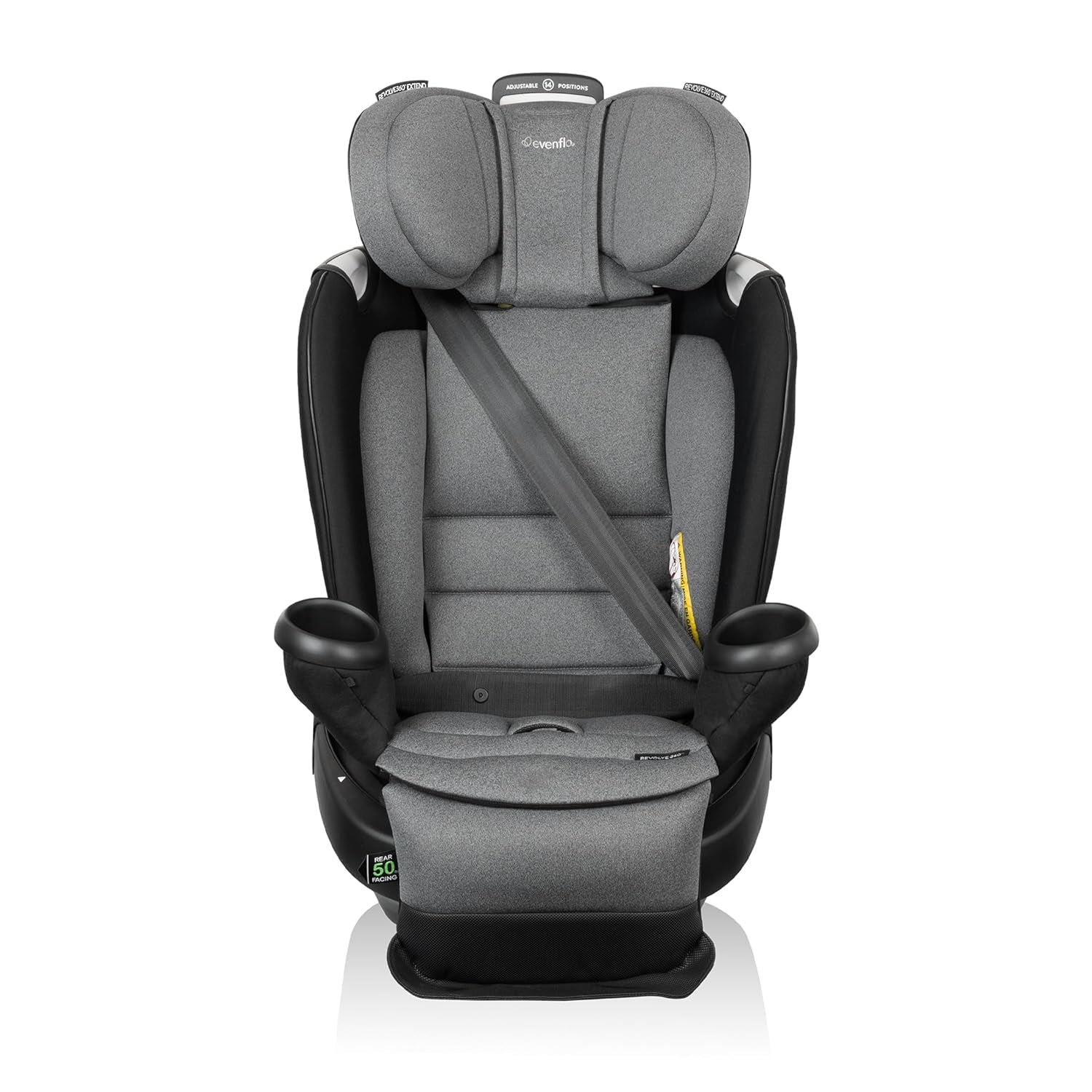 Gold Revolve360 Extend All-In-One Rotational Car Seat with Sensorsafe (Moonstone Gray)