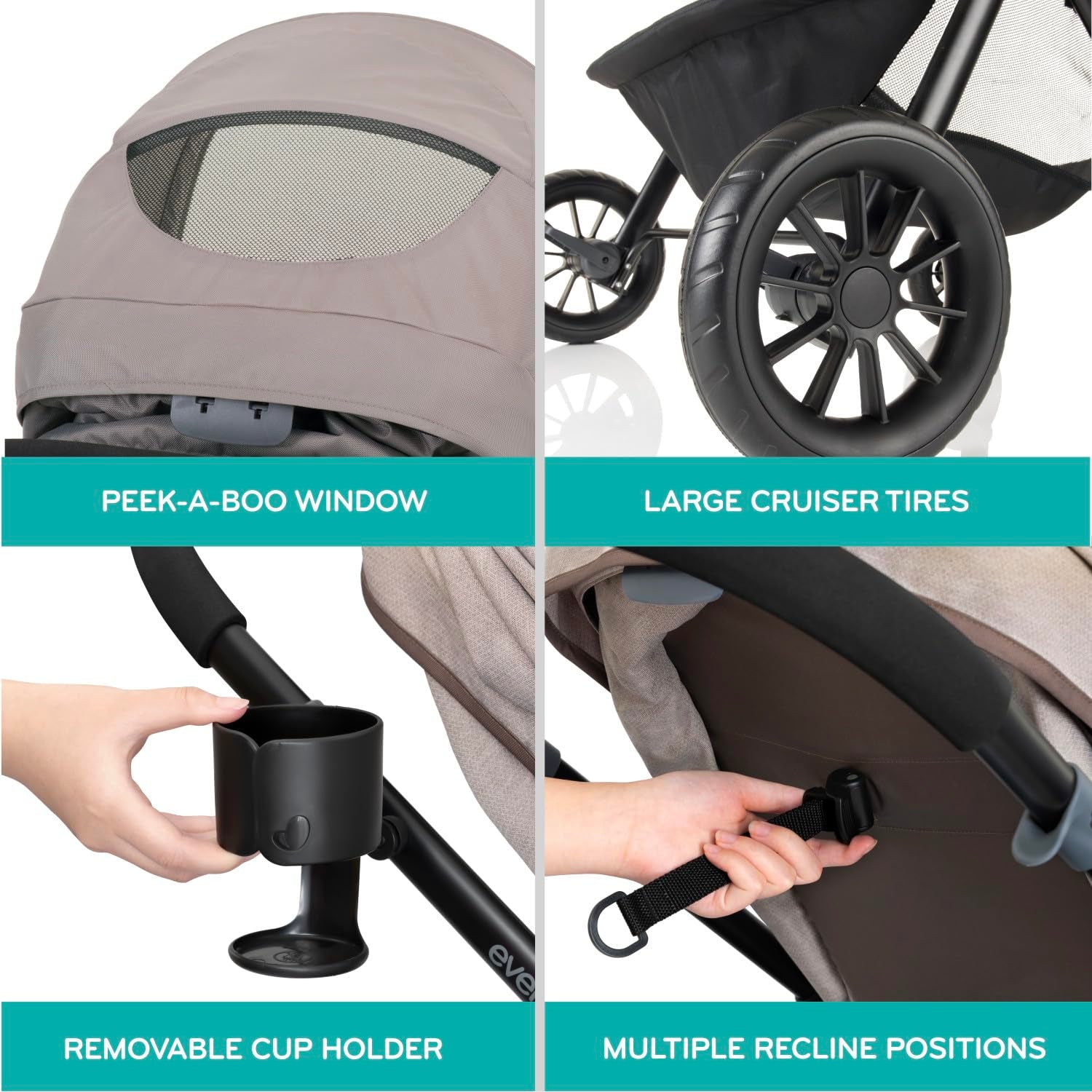 Pivot Modular Travel System with Litemax Infant Car Seat (Casual Gray)