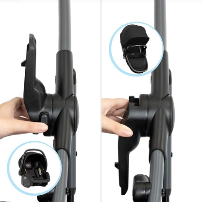 Pivot Suite Modular Travel System with Litemax Infant Car Seat, Dunloe Black