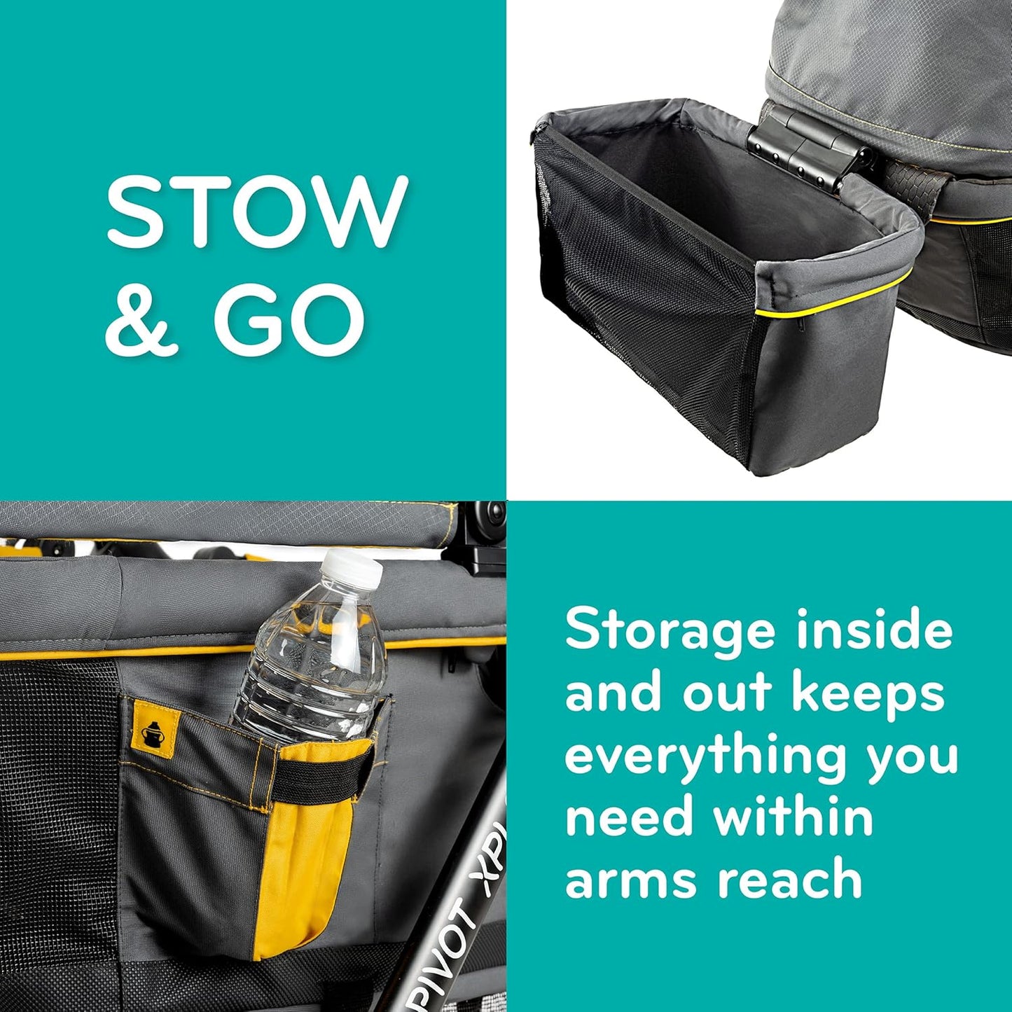 Pivot Xplore All-Terrain Stroller Wagon (Adventurer Gray)