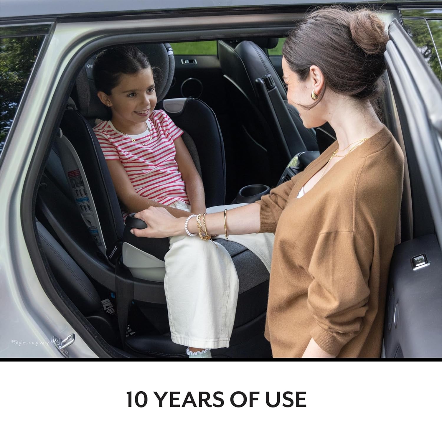 Gold Revolve360 Extend All-In-One Rotational Car Seat with Sensorsafe (Opal Pink)