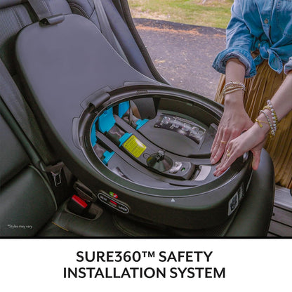 Gold Revolve360 Extend All-In-One Rotational Car Seat with Sensorsafe (Moonstone Gray)