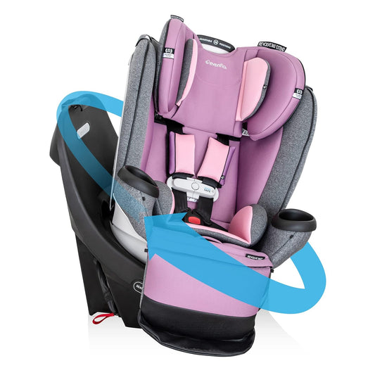 Gold Revolve360 Extend All-In-One Rotational Car Seat with Sensorsafe (Opal Pink)
