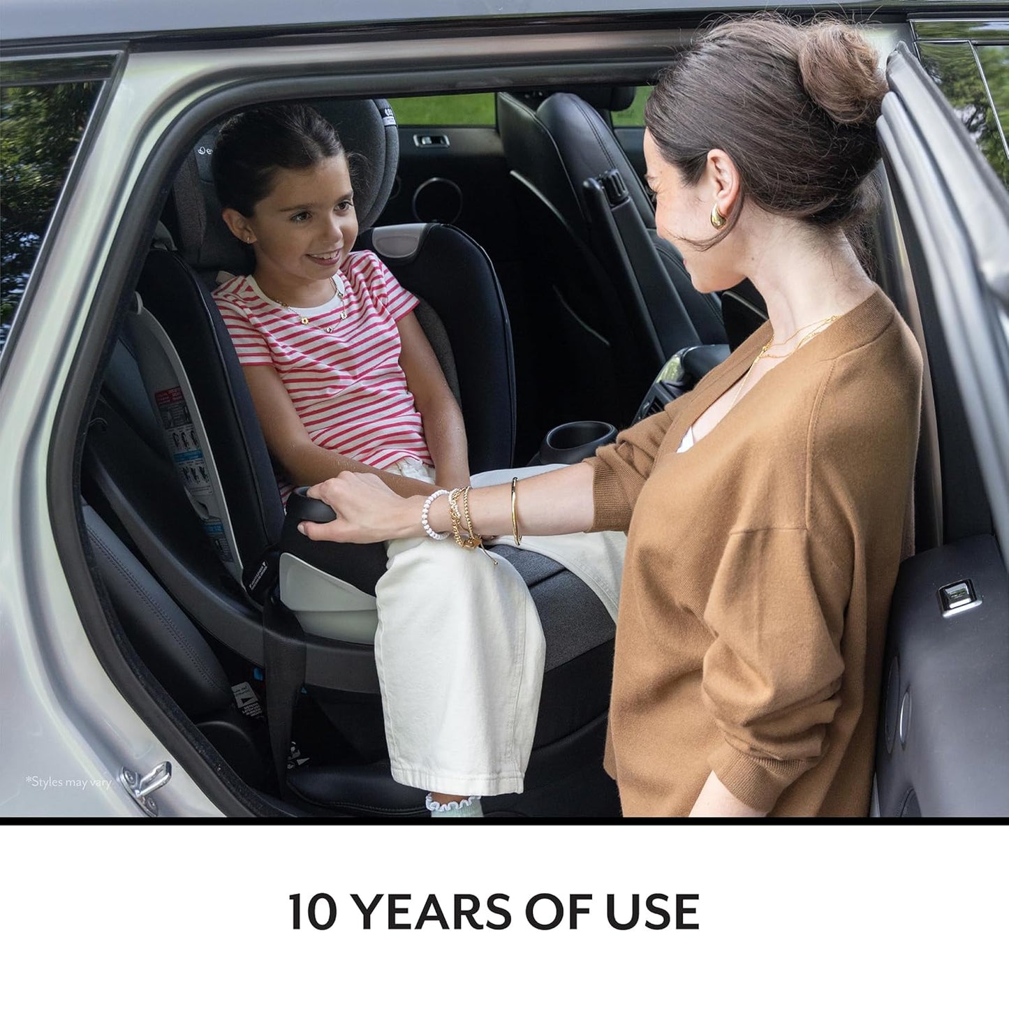 Gold Revolve360 Extend All-In-One Rotational Car Seat with Sensorsafe (Moonstone Gray)