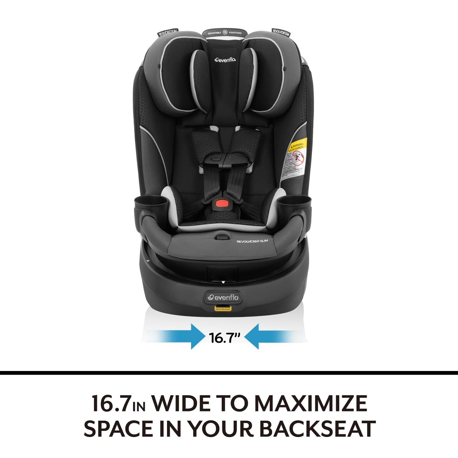 Revolve360 Slim 2-In-1 Rotational Car Seat (Canton Black)